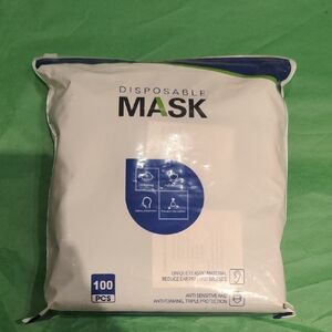 Disposable Face Masks - 100 Pack